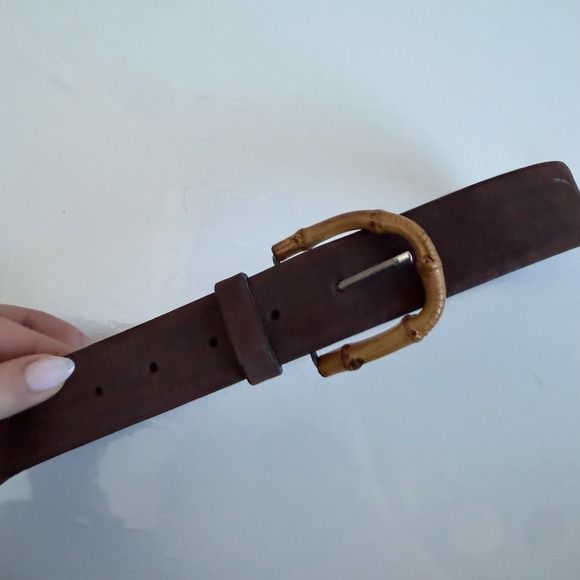 Banana Republic Accessories - Vintage Banana Republic Bamboo Style Buckle Suede Belt